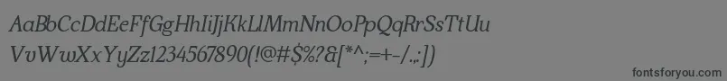 fuente KraskarioItalic – Fuentes Negras Sobre Fondo Gris