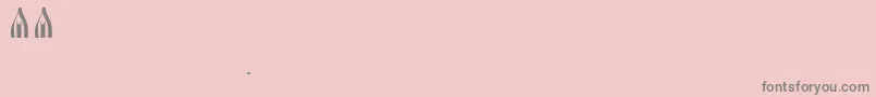 Slavanskay Font – Gray Fonts on Pink Background