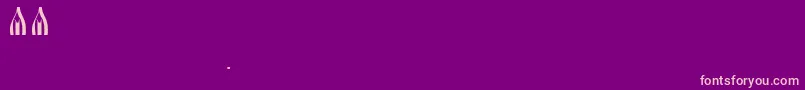 Slavanskay Font – Pink Fonts on Purple Background