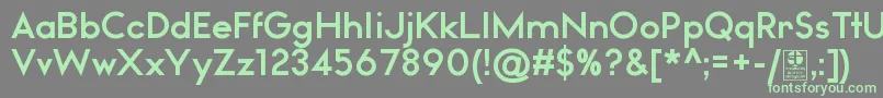 WatchwordBoldDemo Font – Green Fonts on Gray Background