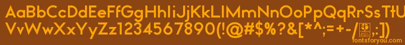 fuente WatchwordBoldDemo – Fuentes Naranjas Sobre Fondo Marrón
