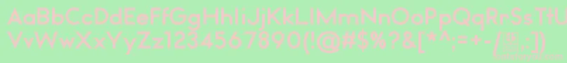 WatchwordBoldDemo Font – Pink Fonts on Green Background