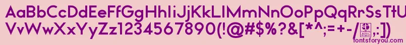 WatchwordBoldDemo Font – Purple Fonts on Pink Background