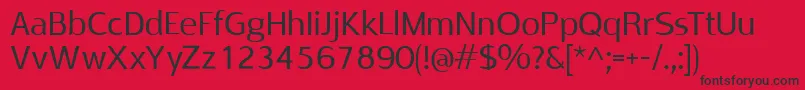 RabeloRegular Font – Black Fonts on Red Background
