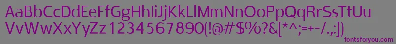 RabeloRegular Font – Purple Fonts on Gray Background