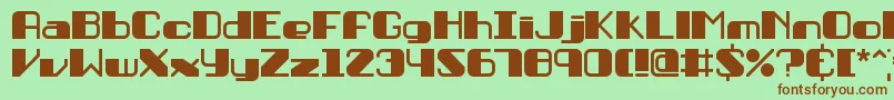 Persuasi Font – Brown Fonts on Green Background