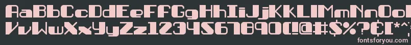 Persuasi Font – Pink Fonts on Black Background