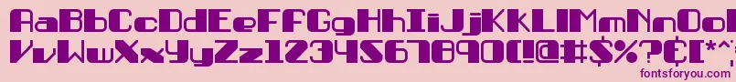 Persuasi Font – Purple Fonts on Pink Background