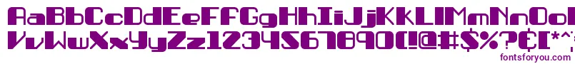 Шрифт Persuasi – фиолетовые шрифты на белом фоне