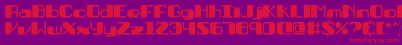 fuente Persuasi – Fuentes Rojas Sobre Fondo Morado