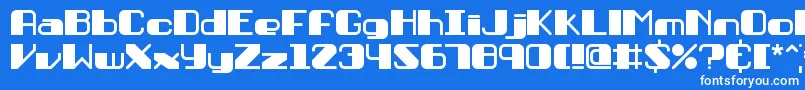 Persuasi Font – White Fonts on Blue Background