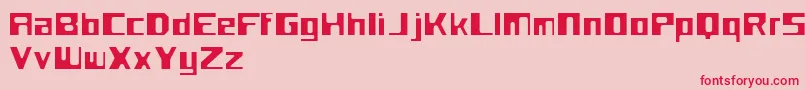 FlotsamPerformance Font – Red Fonts on Pink Background