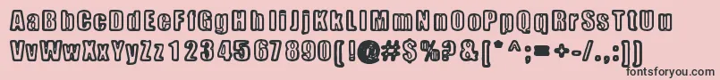 Metalbox Font – Black Fonts on Pink Background