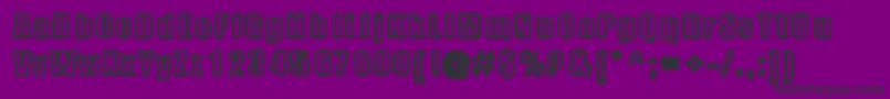 Metalbox Font – Black Fonts on Purple Background