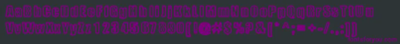 Metalbox Font – Purple Fonts on Black Background