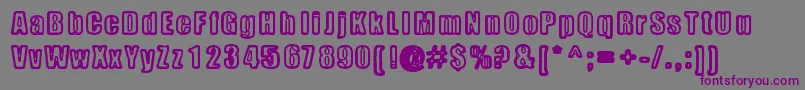 Metalbox Font – Purple Fonts on Gray Background