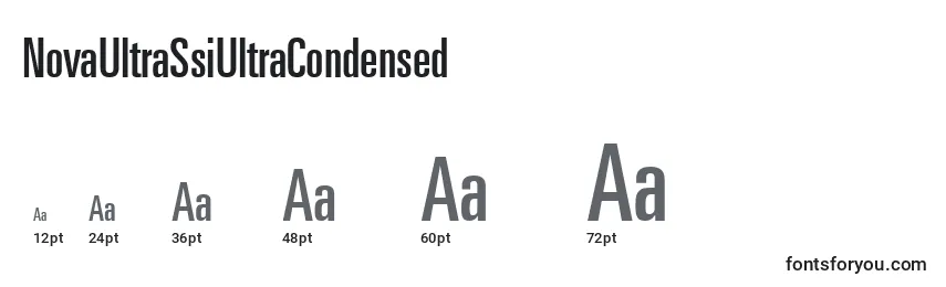 NovaUltraSsiUltraCondensed Font Sizes