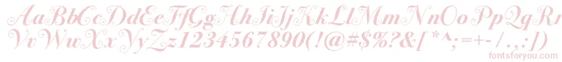Bodoni72swashcBold-Schriftart – Rosa Schriften