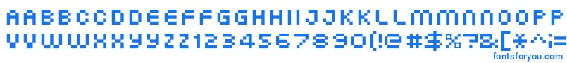 Weitere Informationen zur XgPixo-Schriftart XgPixo-Schriftart – Blaue Schriften