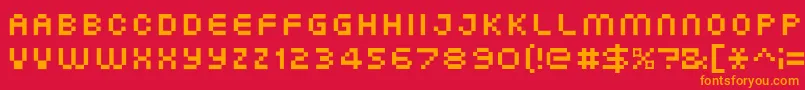 Lisätietoja XgPixo-fontista XgPixo-fontti – oranssit fontit punaisella taustalla
