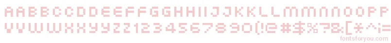 XgPixo Font – Pink Fonts on White Background