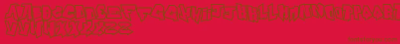 Подробнее о шрифте AlphabetCity Шрифт AlphabetCity – коричневые шрифты на красном фоне
