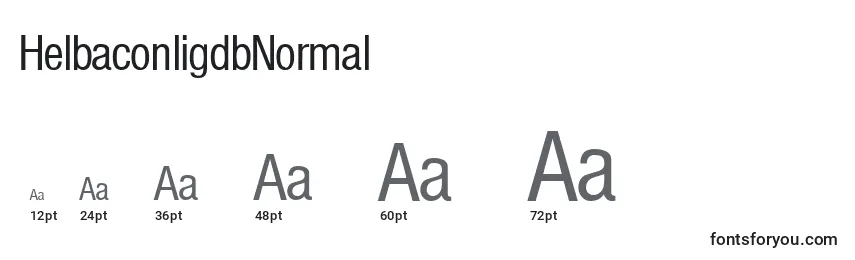 HelbaconligdbNormal Font Sizes