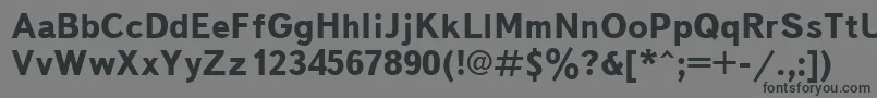 Txb75C Font – Black Fonts on Gray Background