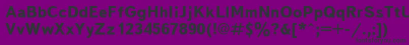 フォントTxb75C – 紫の背景に黒い文字