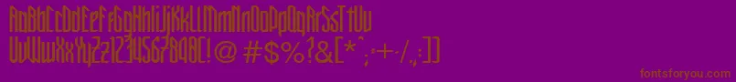 fuente NewGothicStyle – Fuentes Marrones Sobre Fondo Morado