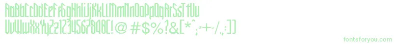 NewGothicStyle Font – Green Fonts on White Background