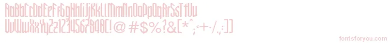 NewGothicStyle Font – Pink Fonts on White Background