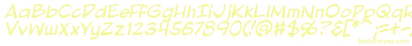 BlambotProLiteItalic Font – Yellow Fonts