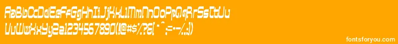 Xtraordinary Font – White Fonts on Orange Background