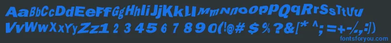 More about Marola Font Marola Font – Blue Fonts on Black Background