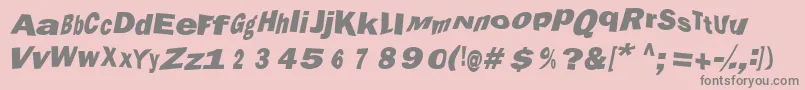 Marola-Schriftart – Graue Schriften auf rosa Hintergrund