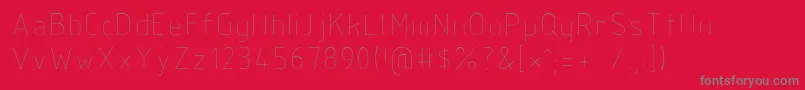 Isocp Font – Gray Fonts on Red Background