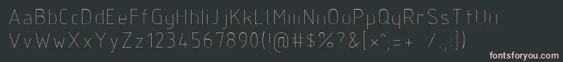 Шрифт Isocp – розовые шрифты на чёрном фоне