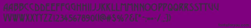 DustinesolidRegular Font – Black Fonts on Purple Background