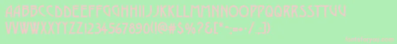 DustinesolidRegular Font – Pink Fonts on Green Background