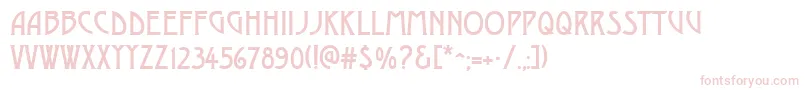 DustinesolidRegular Font – Pink Fonts on White Background