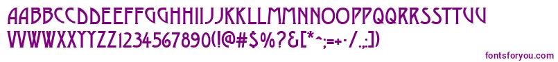 DustinesolidRegular Font – Purple Fonts on White Background