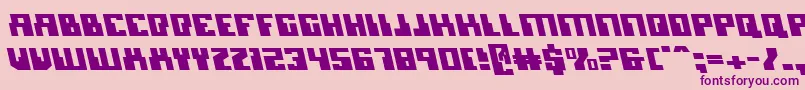 MicronianLeftalic Font – Purple Fonts on Pink Background