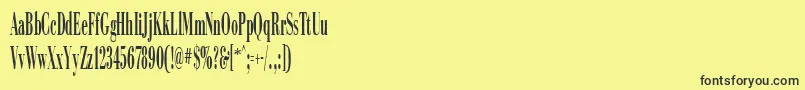 CampagnaRegularDb Font – Black Fonts on Yellow Background