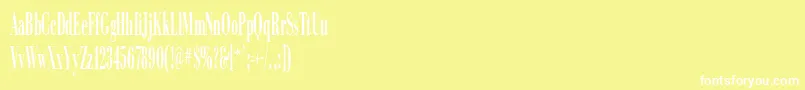 CampagnaRegularDb Font – White Fonts on Yellow Background