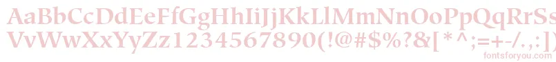 GlossarySsiBold Font – Pink Fonts on White Background