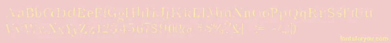 Supersta Font – Yellow Fonts on Pink Background