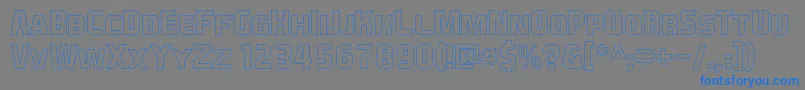 Weitere Informationen zur EaSportsCoversSc1.5Outline-Schriftart EaSportsCoversSc1.5Outline-Schriftart – Blaue Schriften auf grauem Hintergrund
