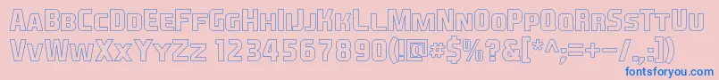 EaSportsCoversSc1.5Outline Font – Blue Fonts on Pink Background