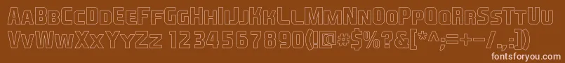 EaSportsCoversSc1.5Outline Font – Pink Fonts on Brown Background